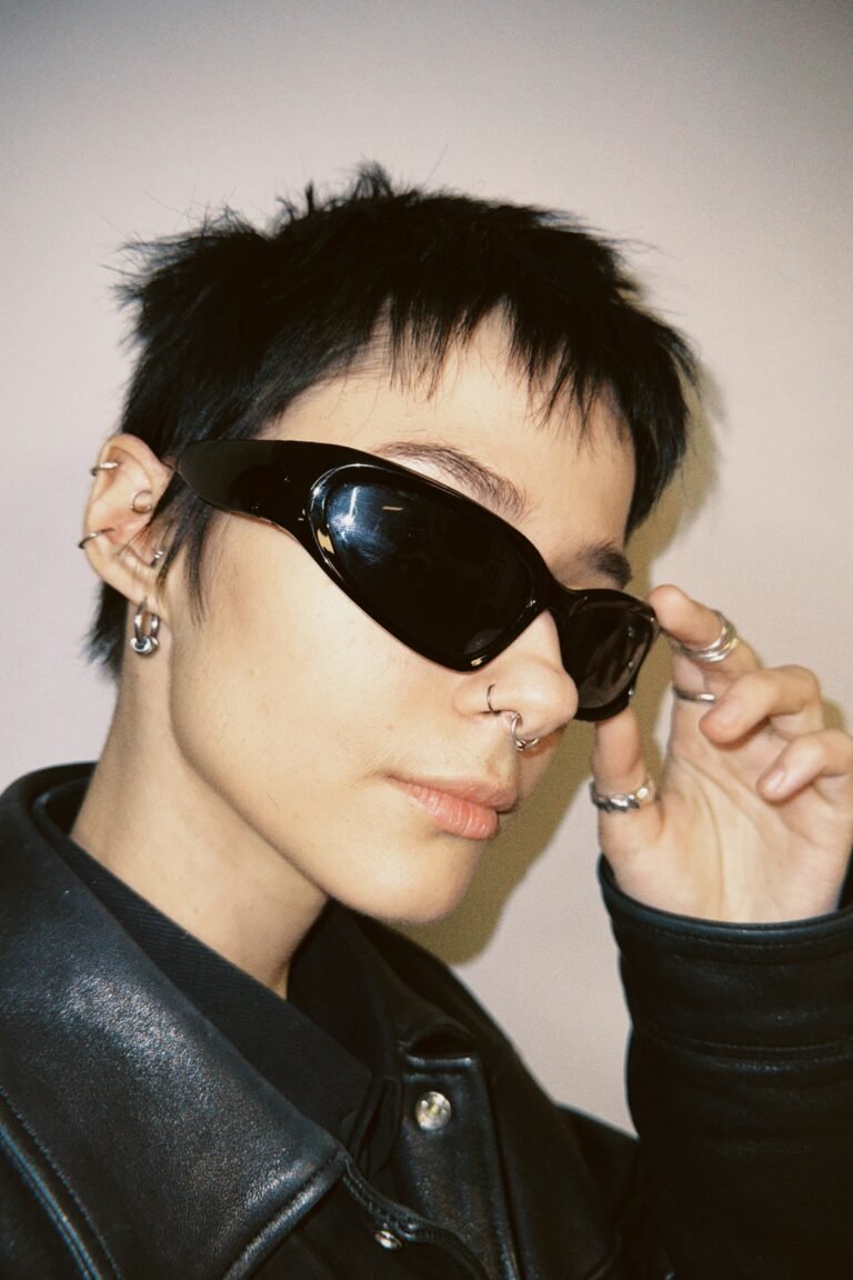 edgy-textured-pixie-cut-sunglasses-street-style-portrait
