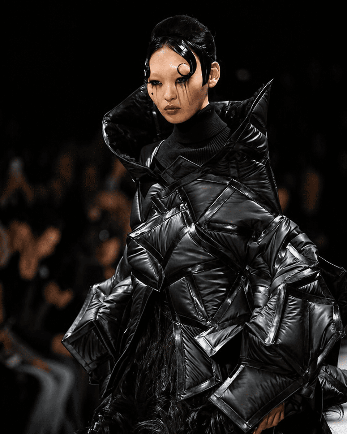 Avant-garde fashion on the runway