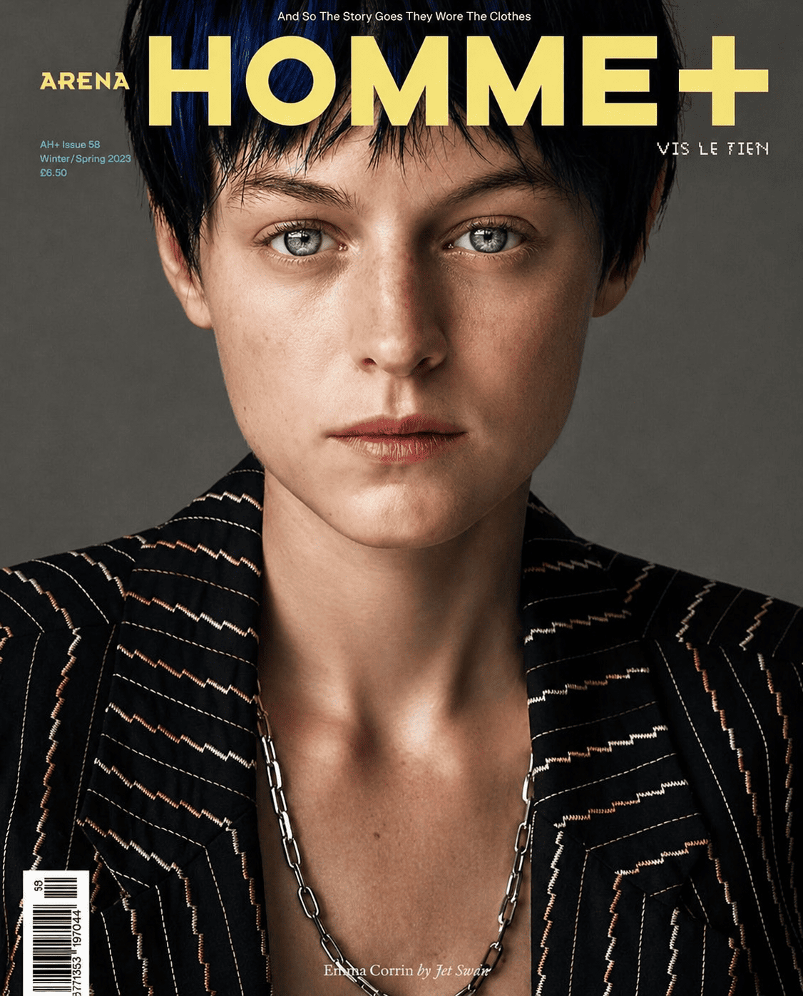 Emma Corrin for Homme+ cover