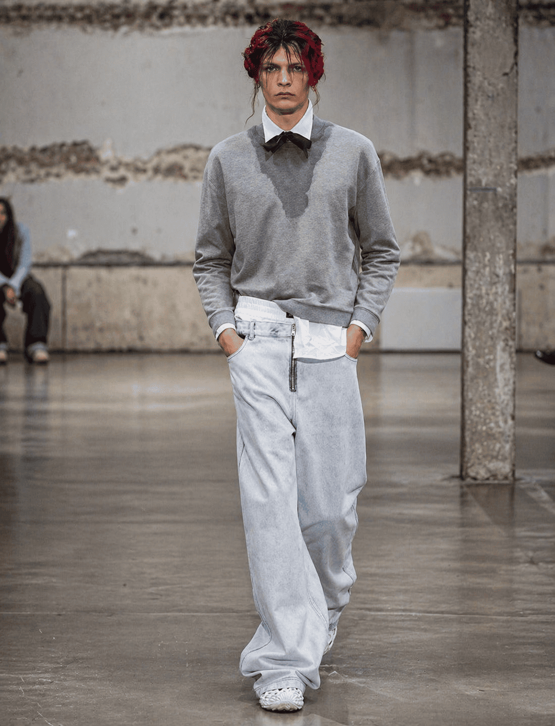 Urban runway fashion industrial vibes