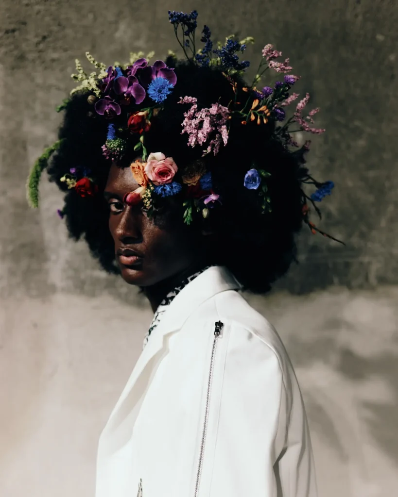 Pablo Kuemin for Kei Ninomiya DSM SS27 - floral-afro