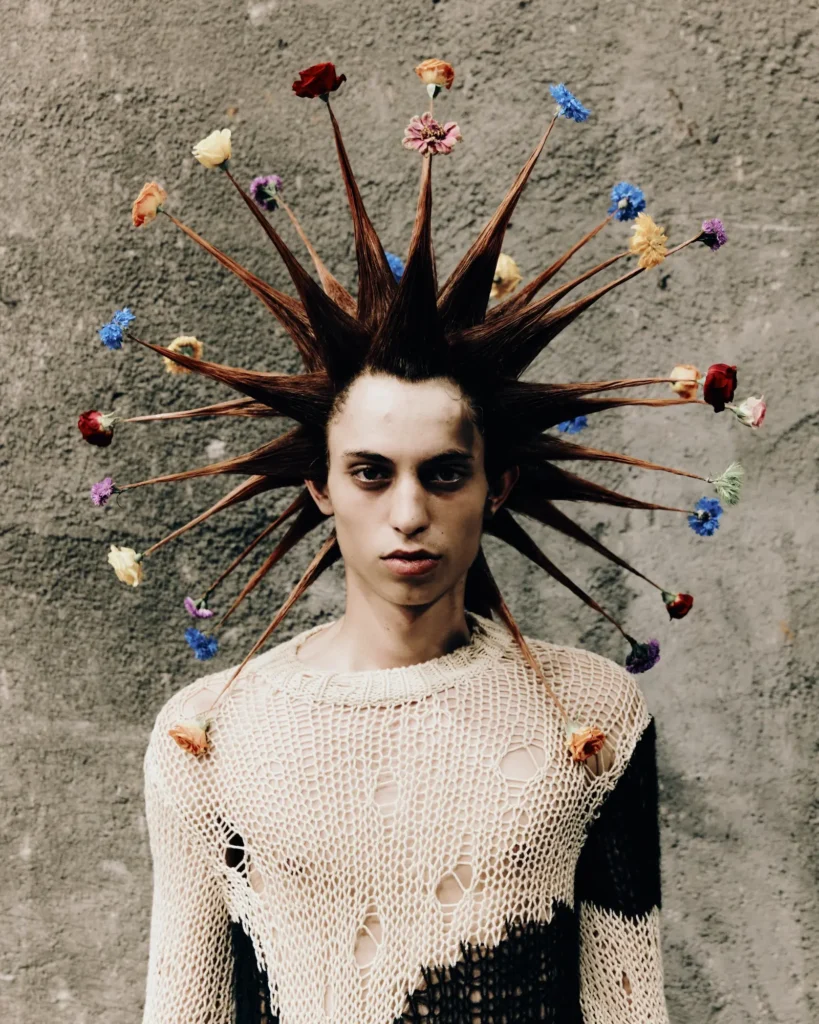 Pablo Kuemin for Kei Ninomiya DSM SS27 - spike-halo-cream